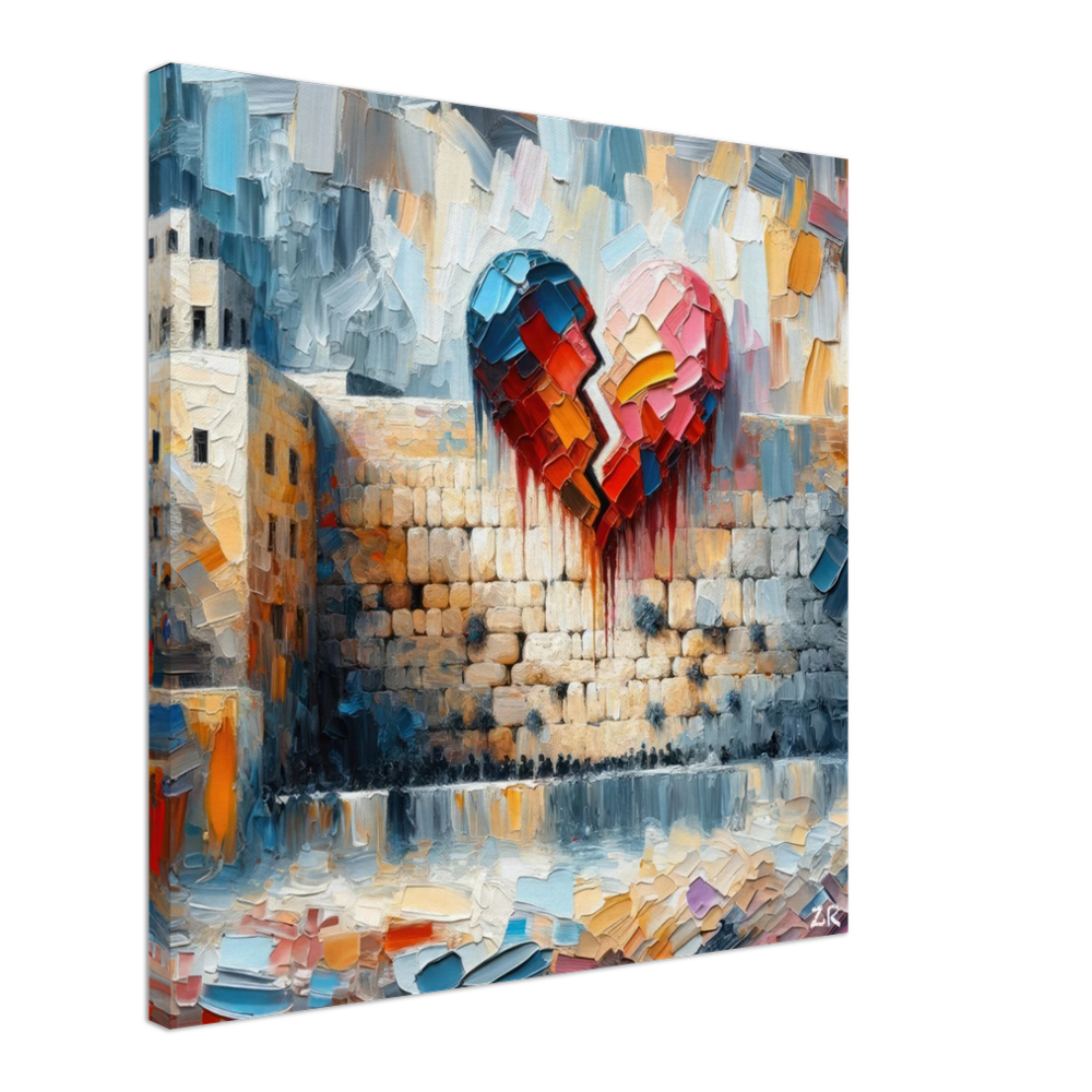 אם אשכחך Canvas Print