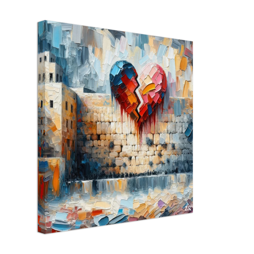 אם אשכחך Canvas Print