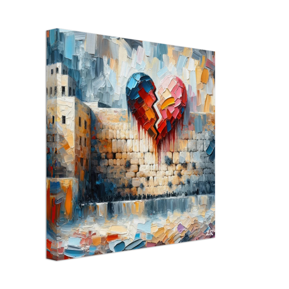אם אשכחך Canvas Print