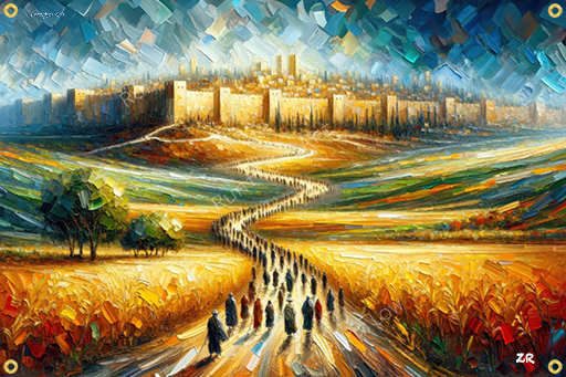 City of Gold Vinyl Sukkah Poster